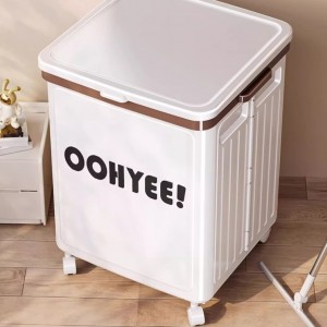 收纳箱大容量超大装衣服玩具被子整理箱折叠翻盖带滑轮储物柜家用